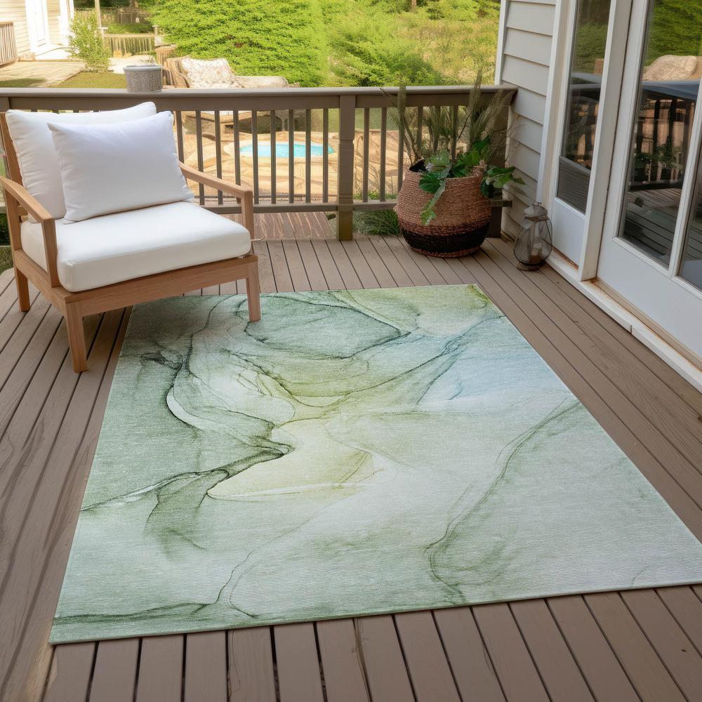 Chantille ACN502 Green 3' x 5' Rug. Picture 9
