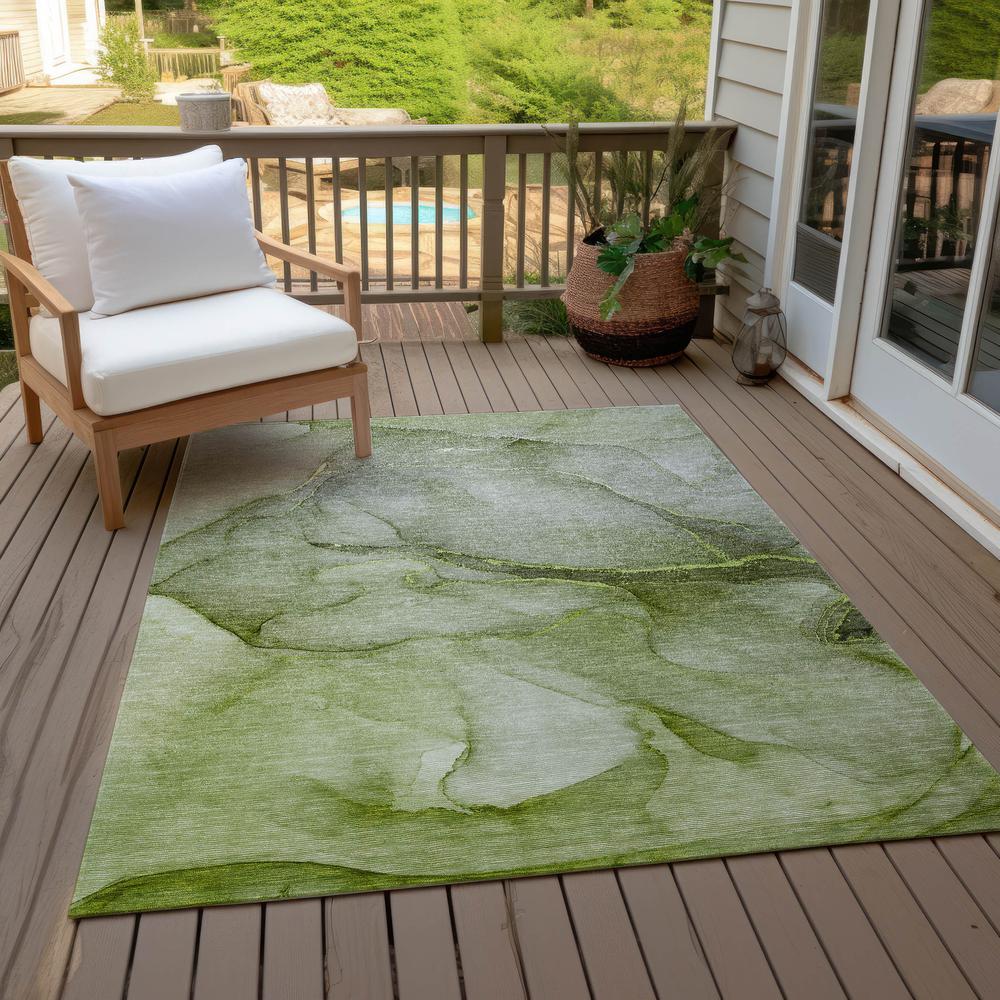 Chantille ACN508 Green 3' x 5' Rug. Picture 9