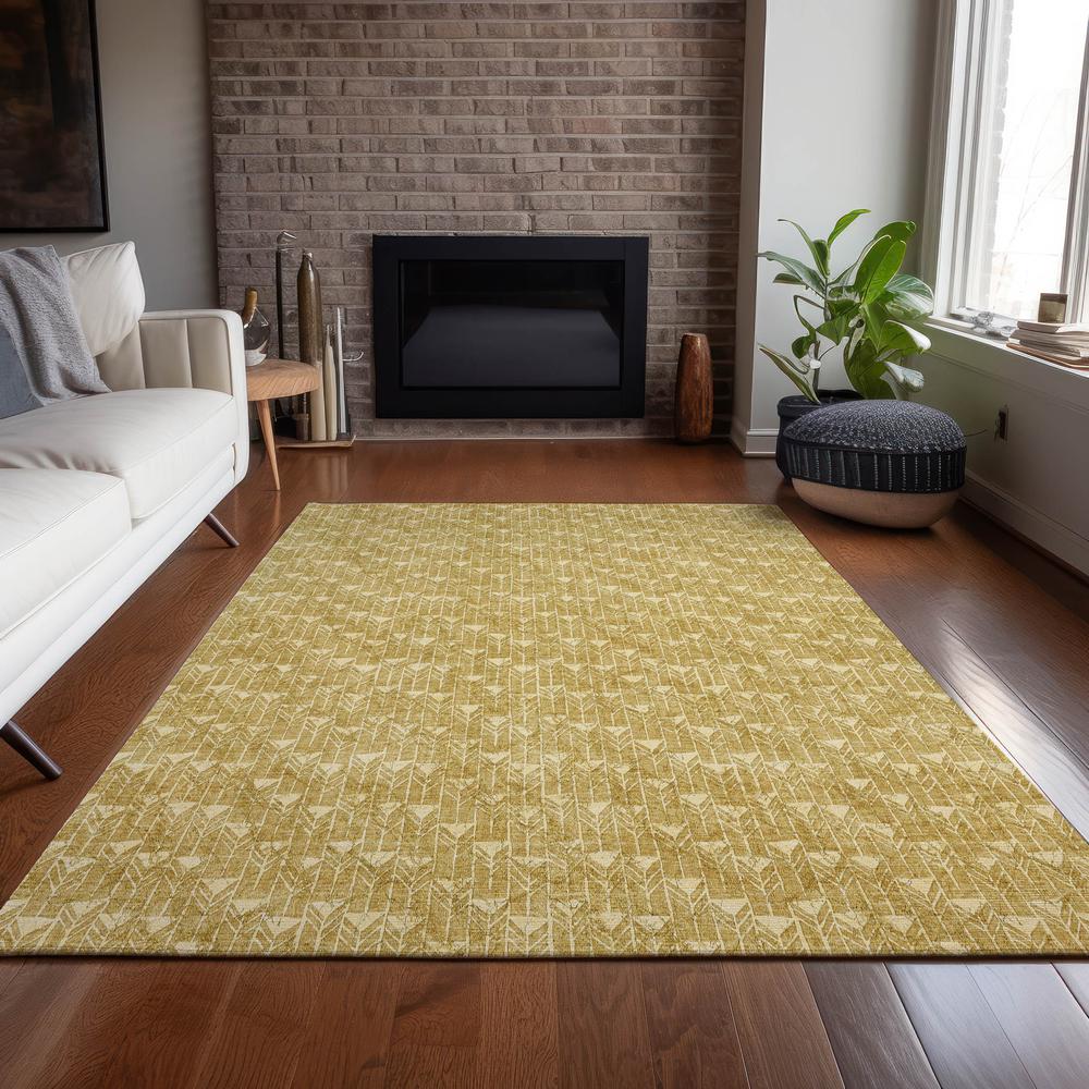 Chantille ACN514 Gold 3' x 5' Rug. Picture 7