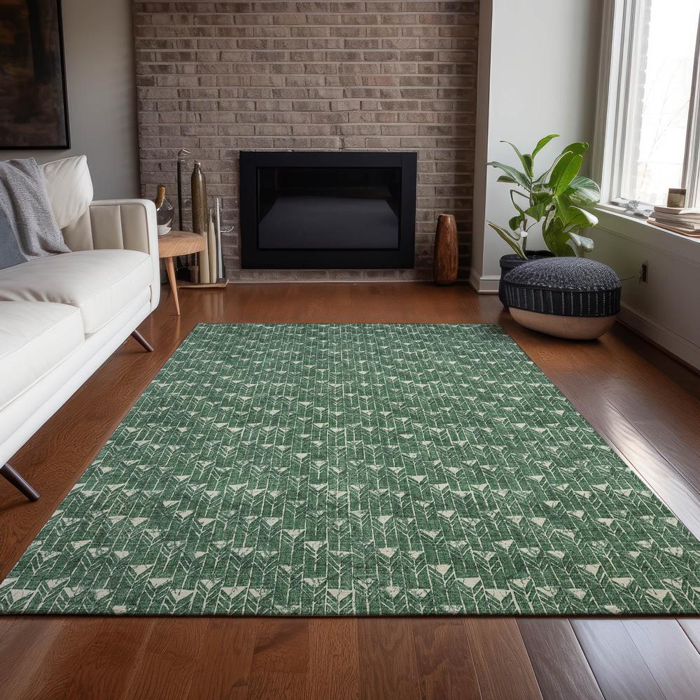 Chantille ACN514 Green 3' x 5' Rug. Picture 7