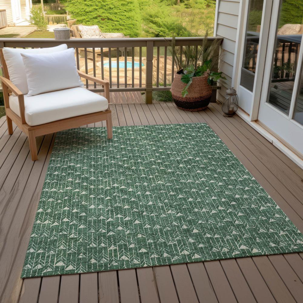 Chantille ACN514 Green 3' x 5' Rug. Picture 9