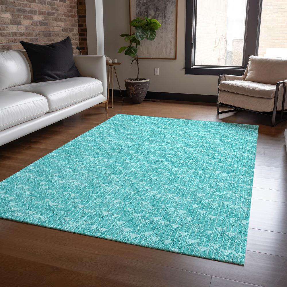 Chantille ACN514 Teal 3' x 5' Rug. Picture 6