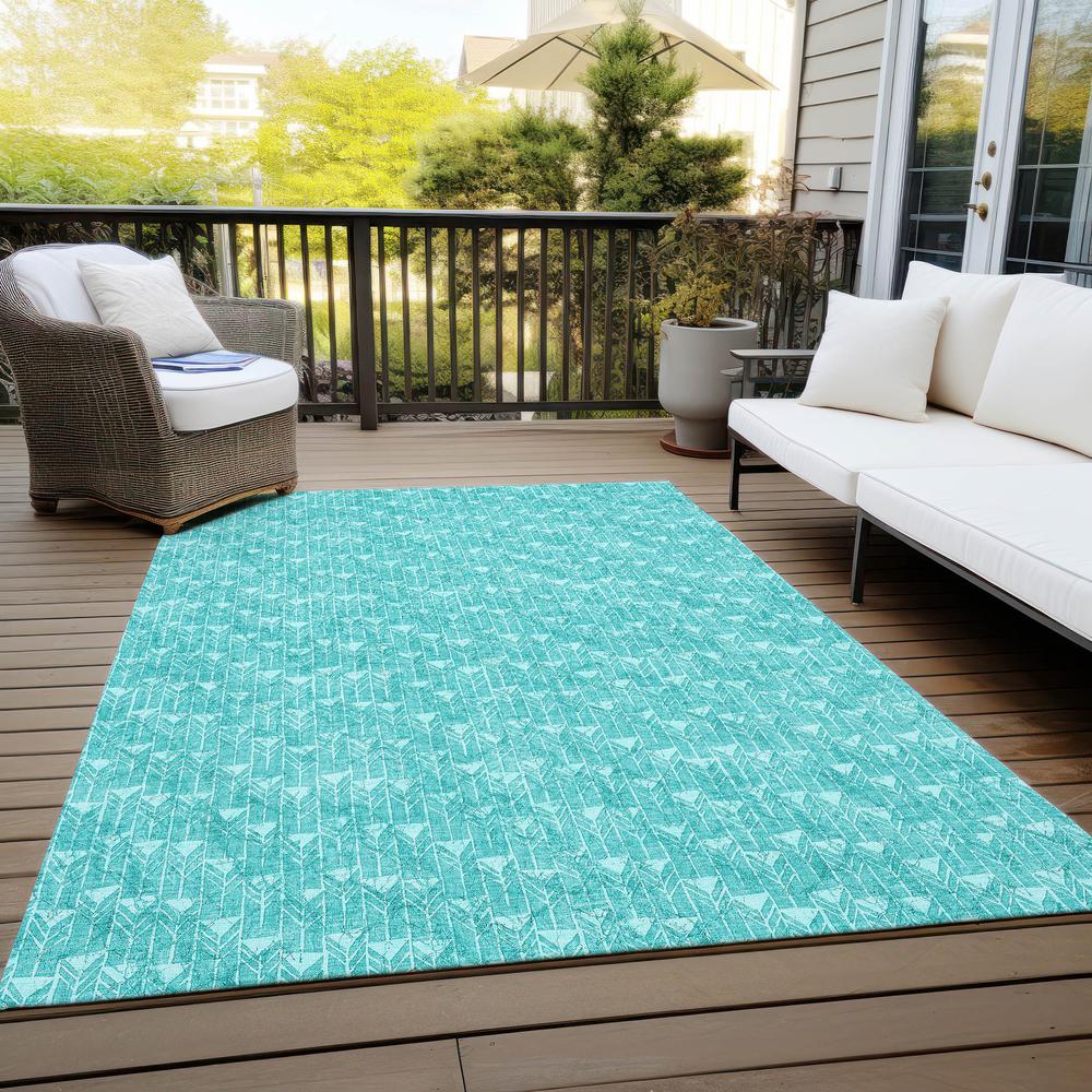 Chantille ACN514 Teal 3' x 5' Rug. Picture 8