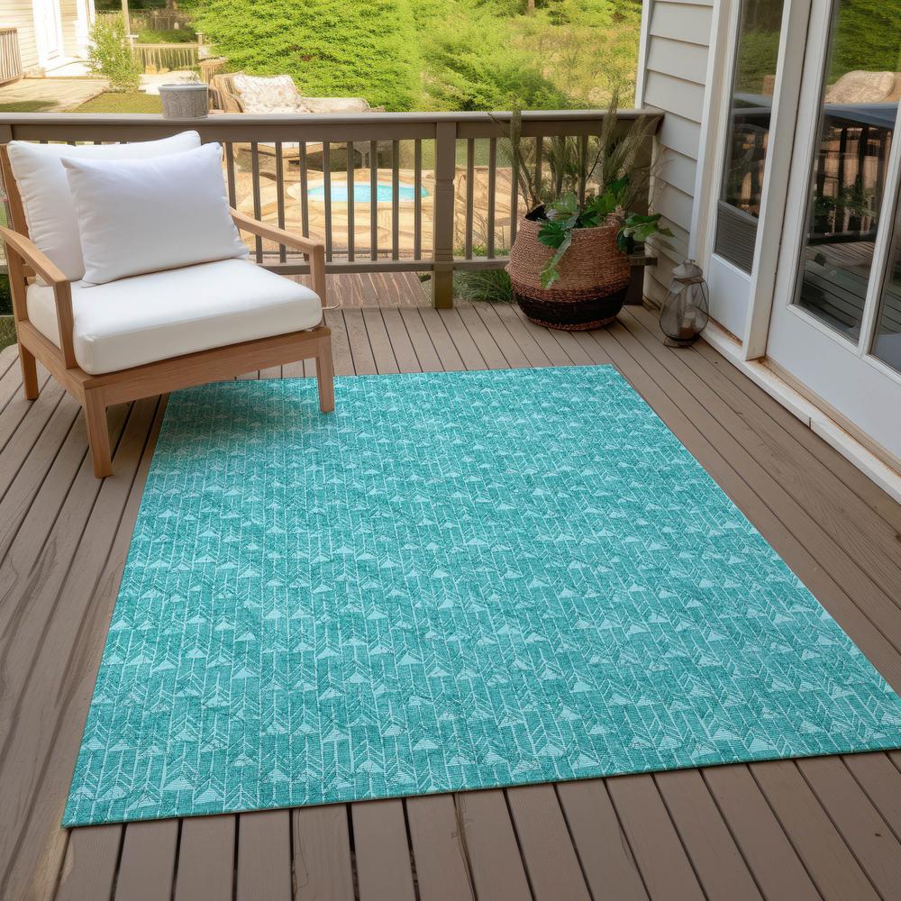 Chantille ACN514 Teal 3' x 5' Rug. Picture 9
