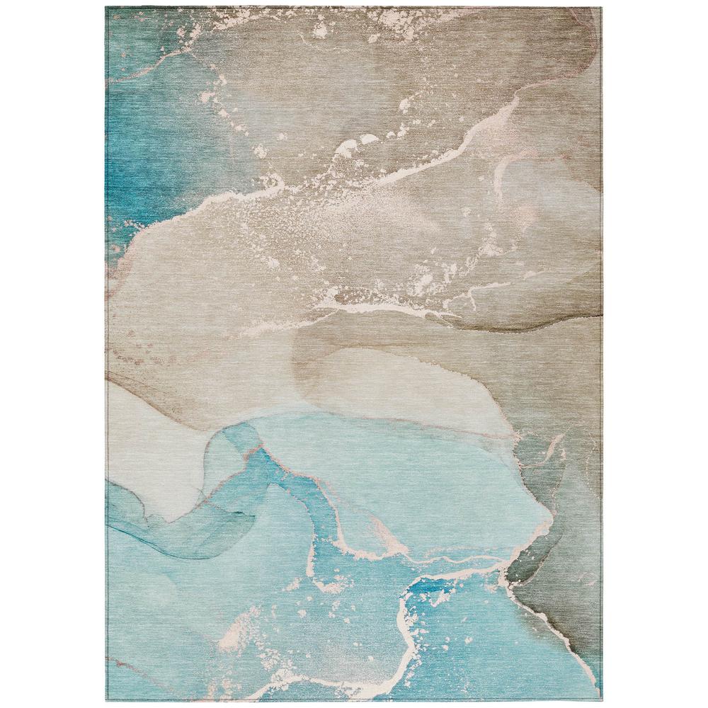 Chantille ACN517 Teal 3' x 5' Rug. Picture 1