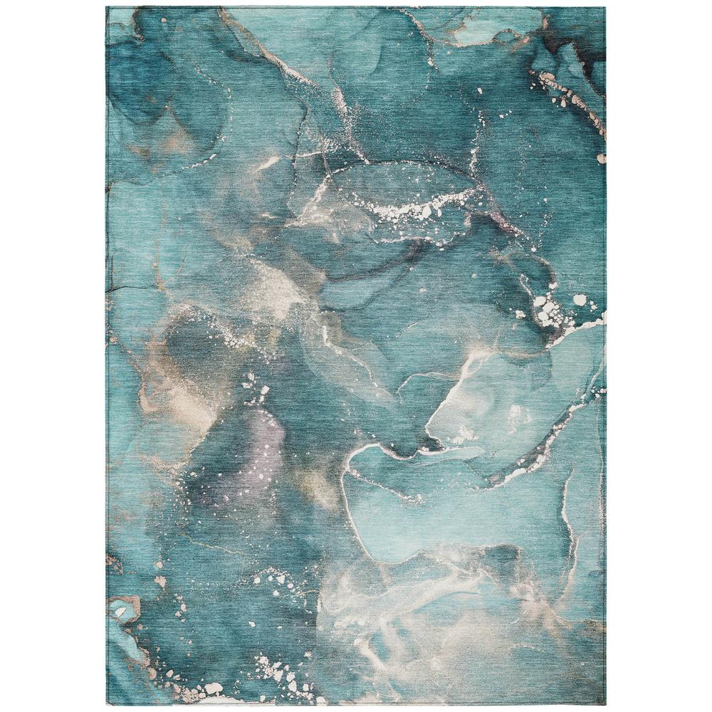 Chantille ACN518 Teal 3' x 5' Rug. Picture 1