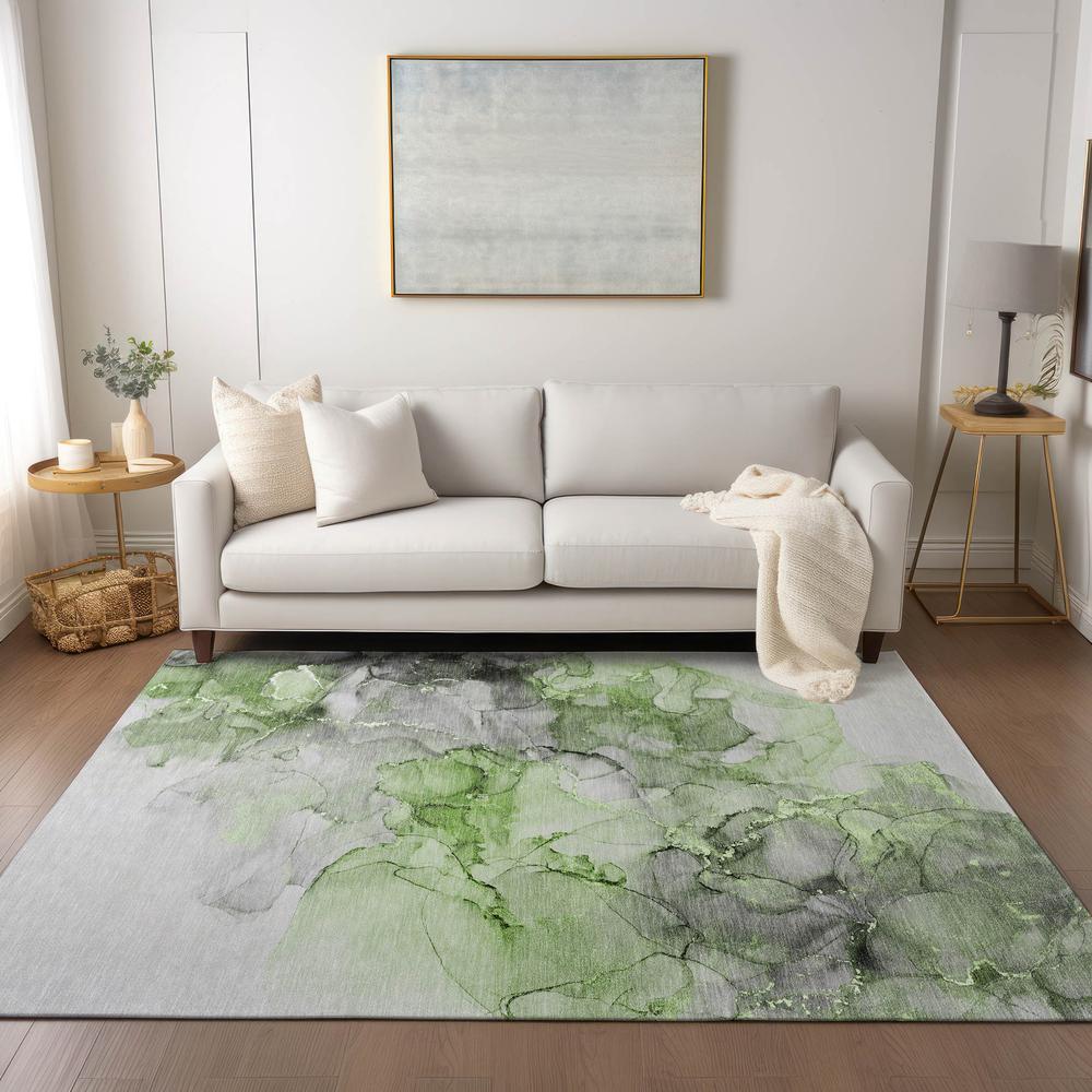 Chantille ACN520 Green 3' x 5' Rug. Picture 6
