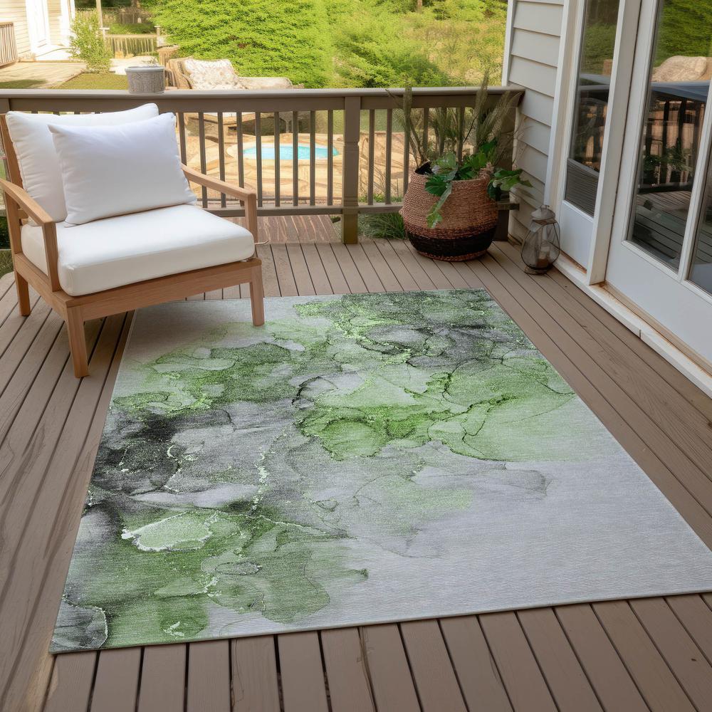 Chantille ACN520 Green 3' x 5' Rug. Picture 9