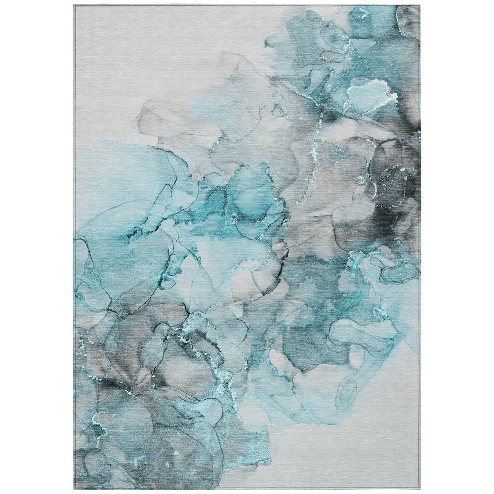 Chantille ACN520 Teal 3' x 5' Rug. Picture 1