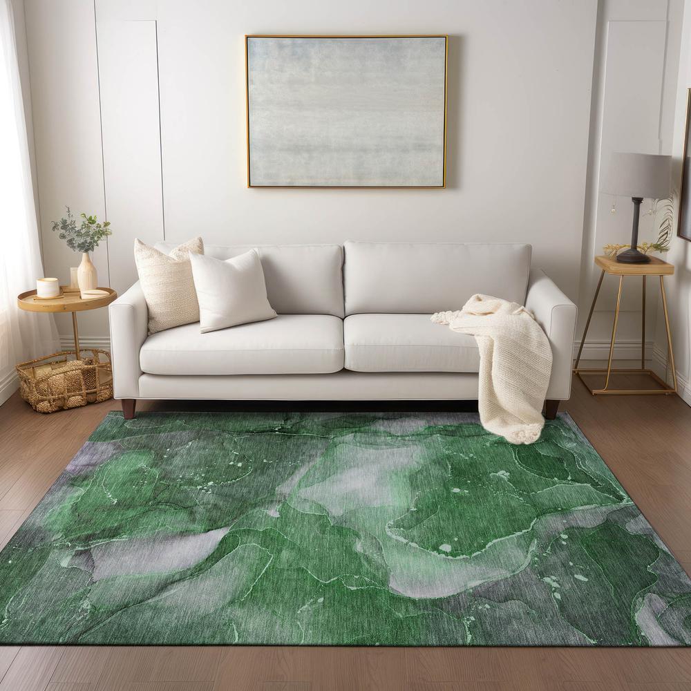 Chantille ACN522 Green 3' x 5' Rug. Picture 6