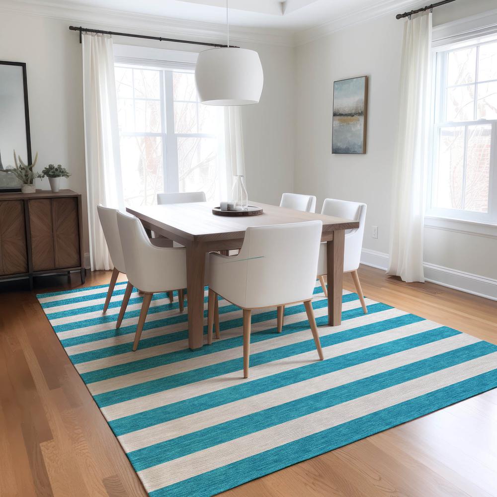 Chantille ACN528 Teal 3' x 5' Rug. Picture 6