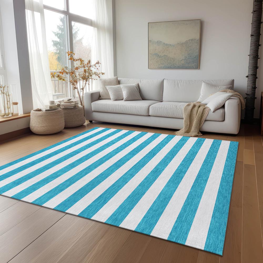 Chantille ACN528 Teal 3' x 5' Rug. Picture 7