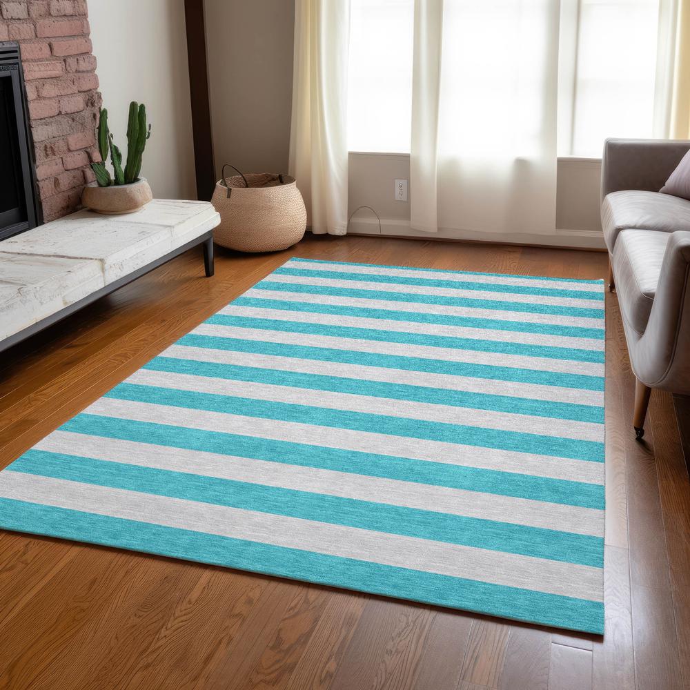 Chantille ACN530 Teal 3' x 5' Rug. Picture 7