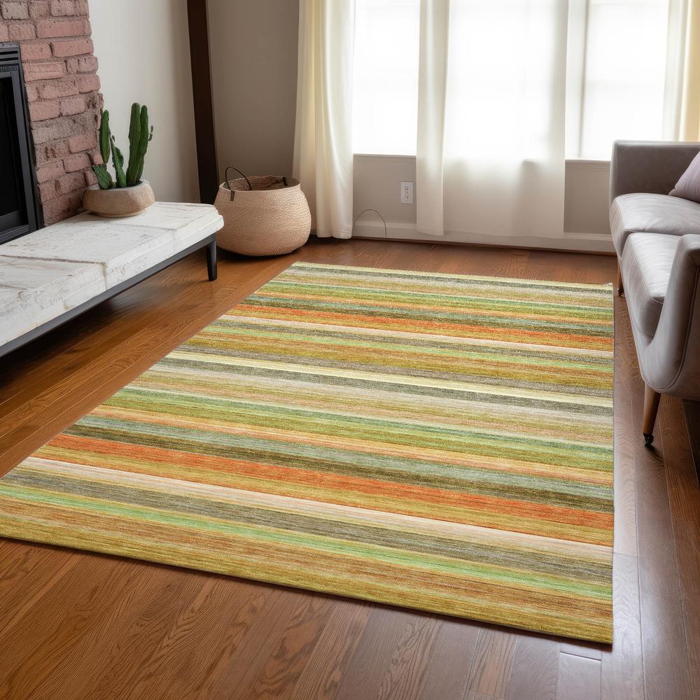 Chantille ACN535 Green 3' x 5' Rug. Picture 7