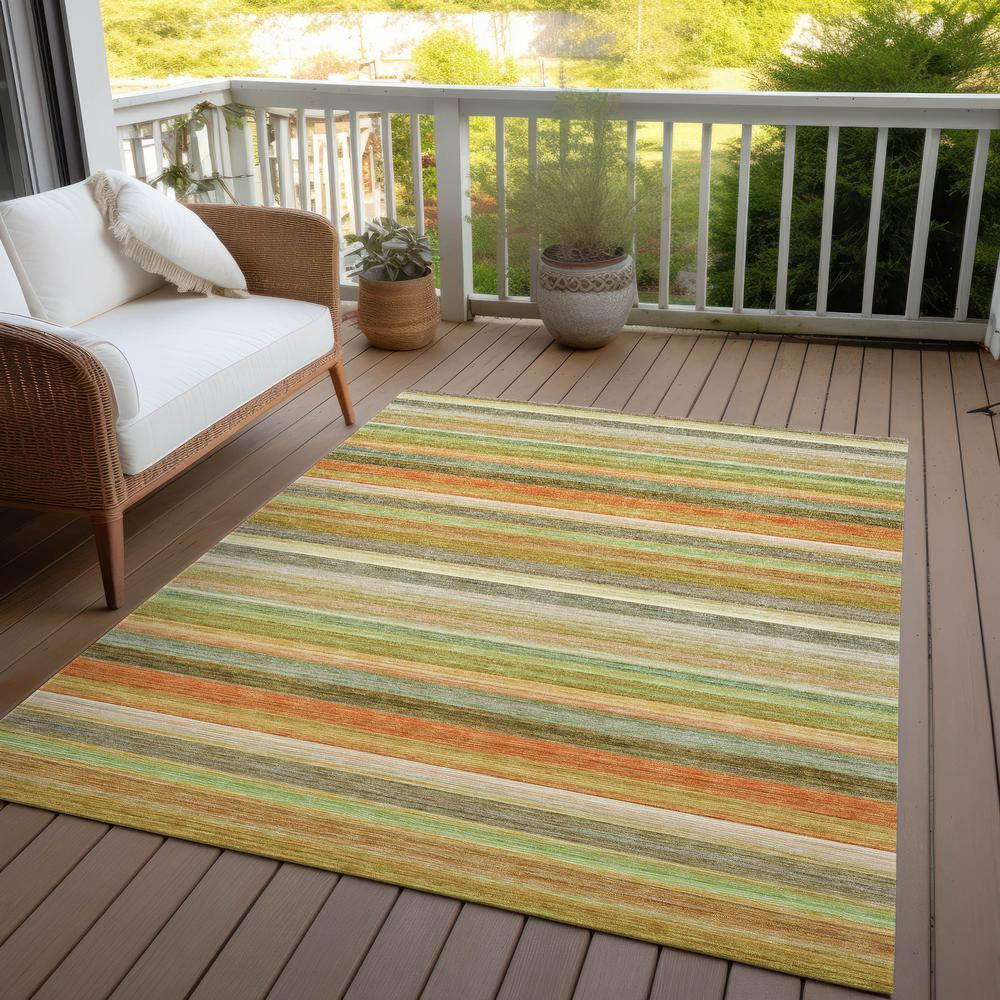 Chantille ACN535 Green 3' x 5' Rug. Picture 8