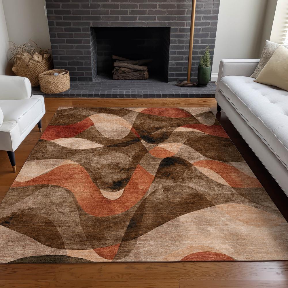 Chantille ACN536 Brown 3' x 5' Rug. Picture 6