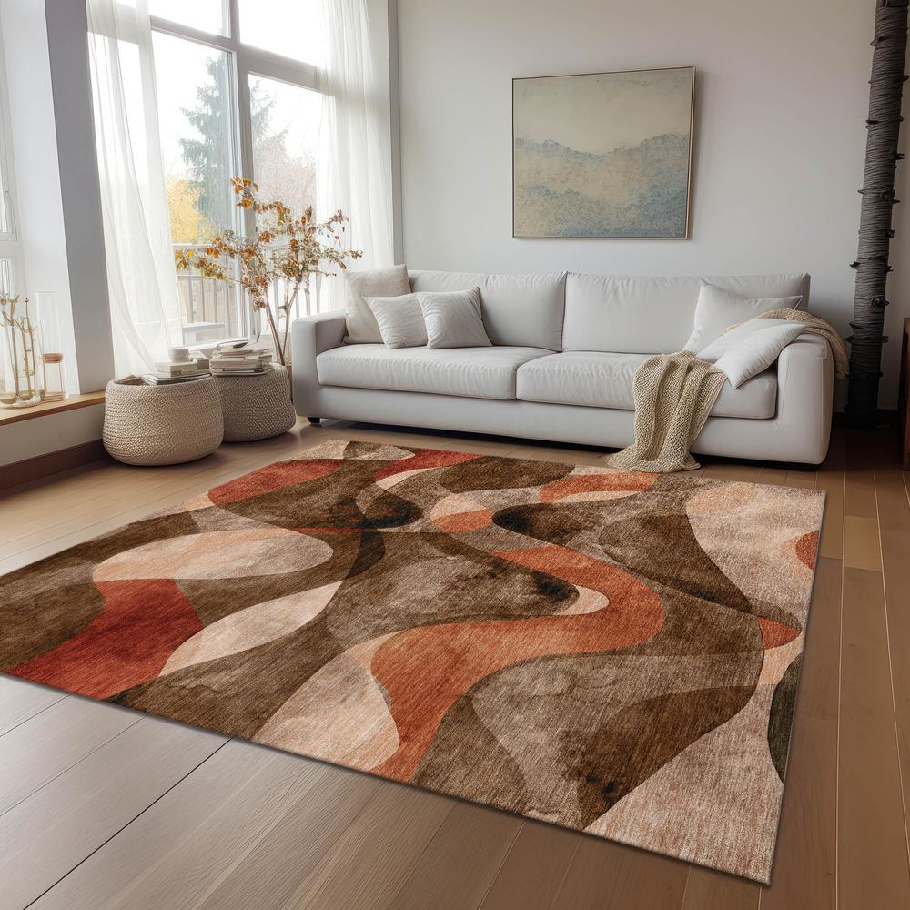 Chantille ACN536 Brown 3' x 5' Rug. Picture 7