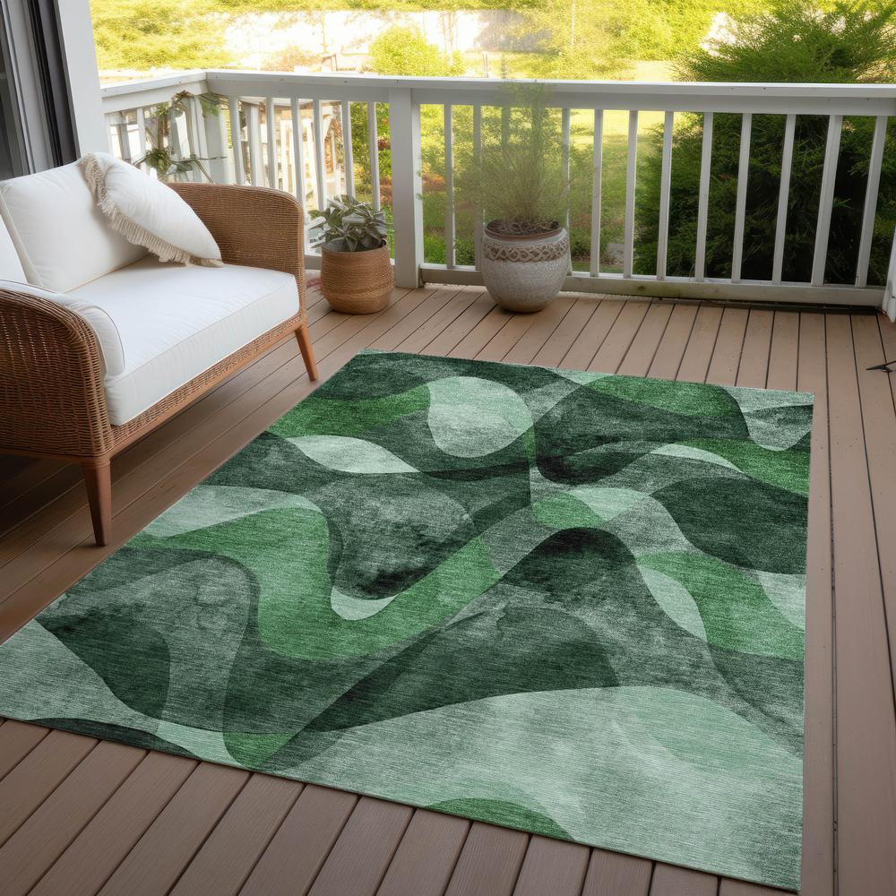 Chantille ACN536 Green 3' x 5' Rug. Picture 8