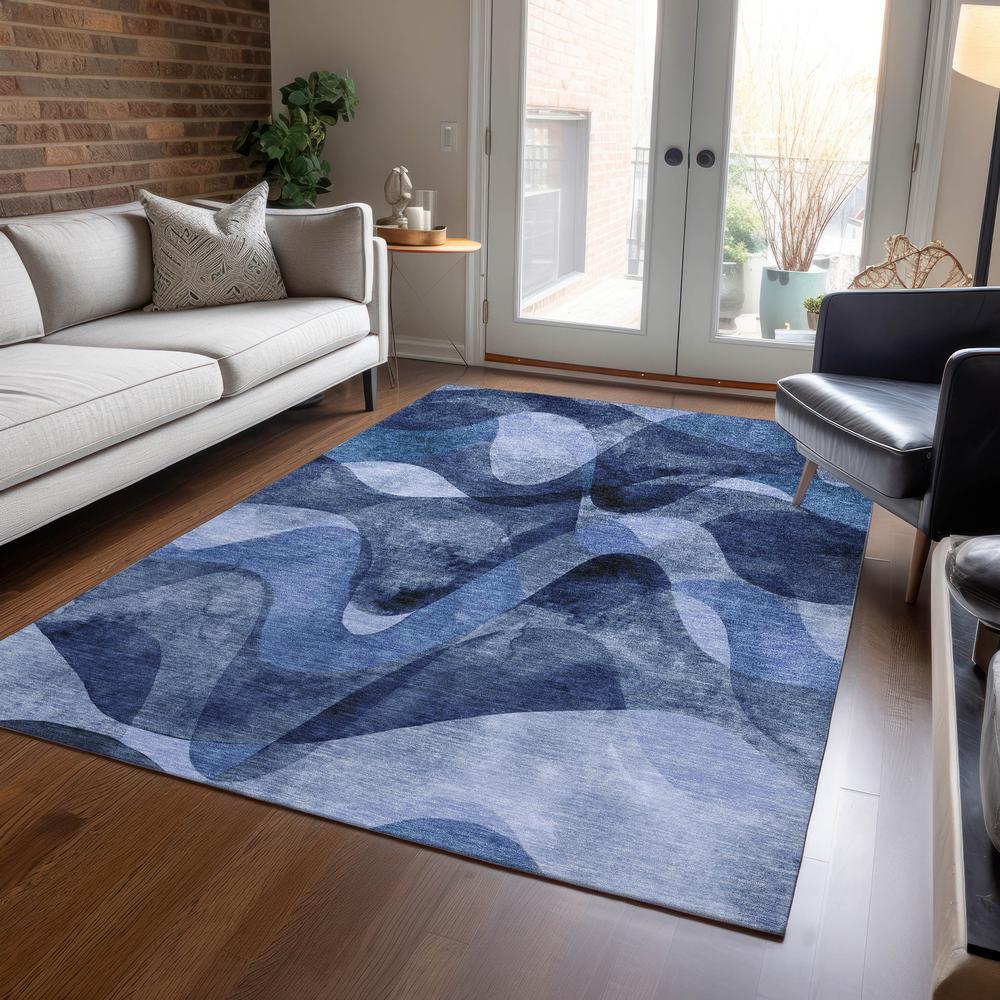 Chantille ACN536 Navy 3' x 5' Rug. Picture 6