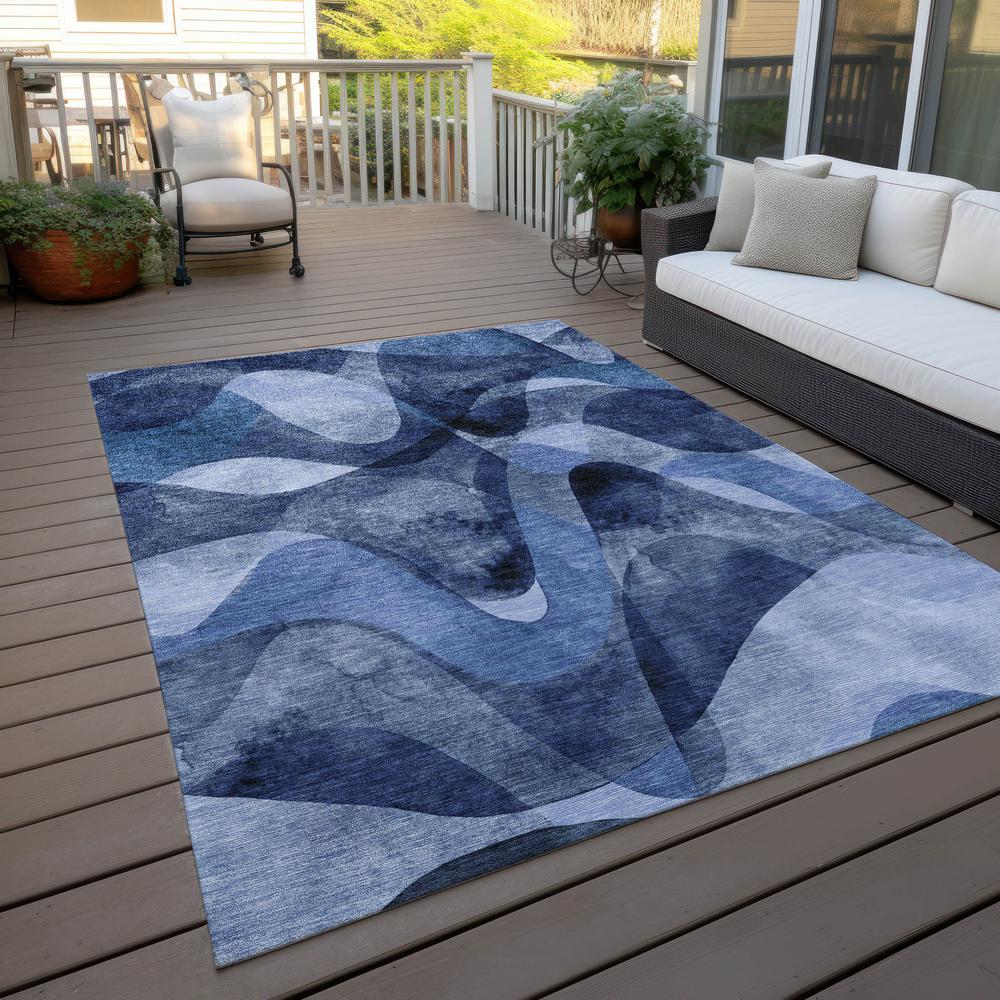 Chantille ACN536 Navy 3' x 5' Rug. Picture 9