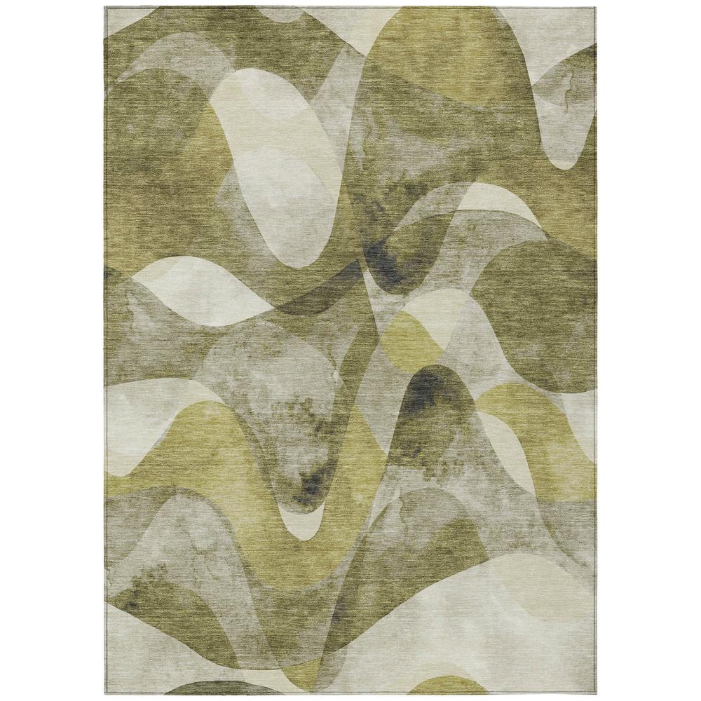 Chantille ACN536 Green 3' x 5' Rug. Picture 1