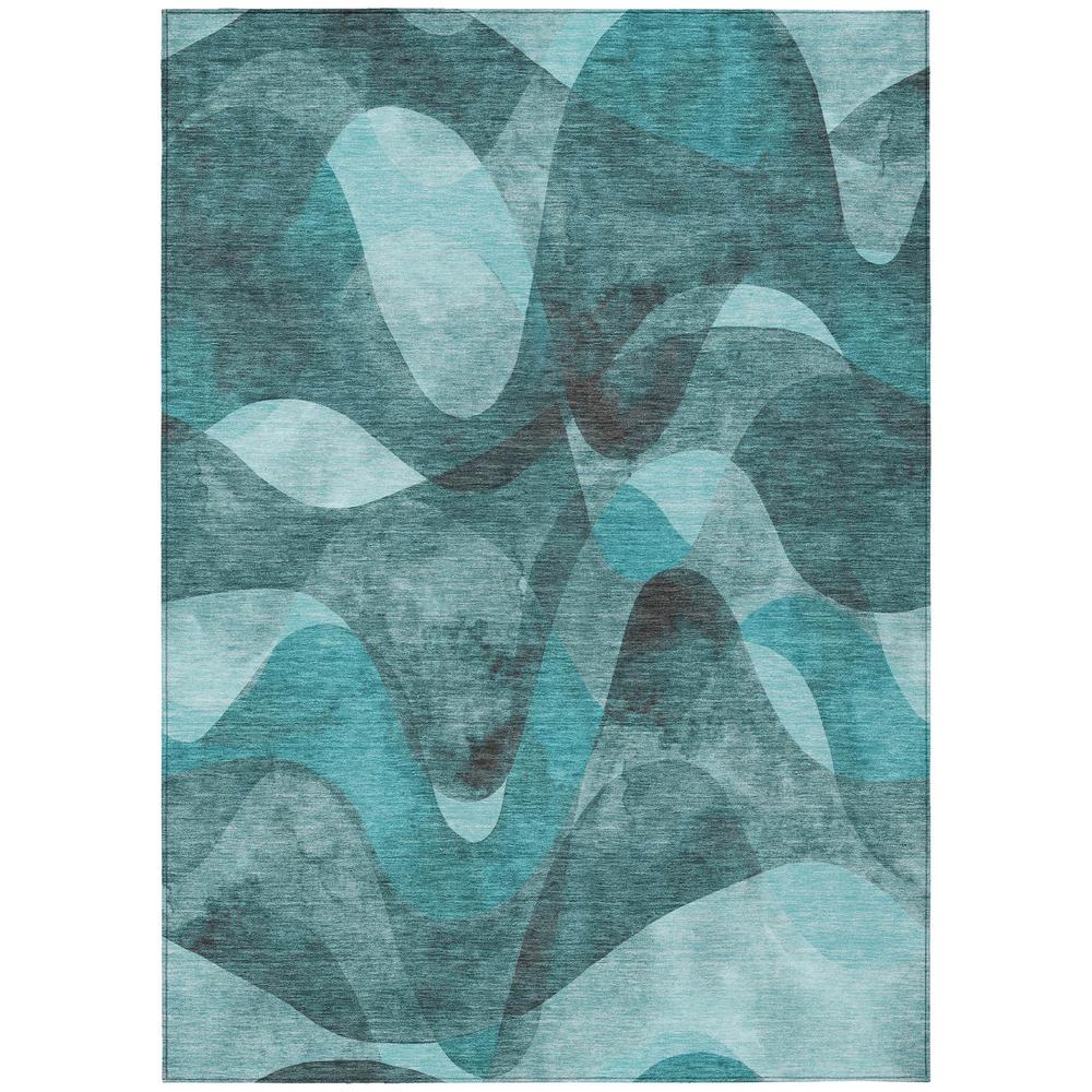 Chantille ACN536 Teal 3' x 5' Rug. Picture 1