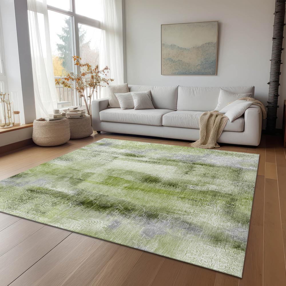 Chantille ACN537 Green 3' x 5' Rug. Picture 7