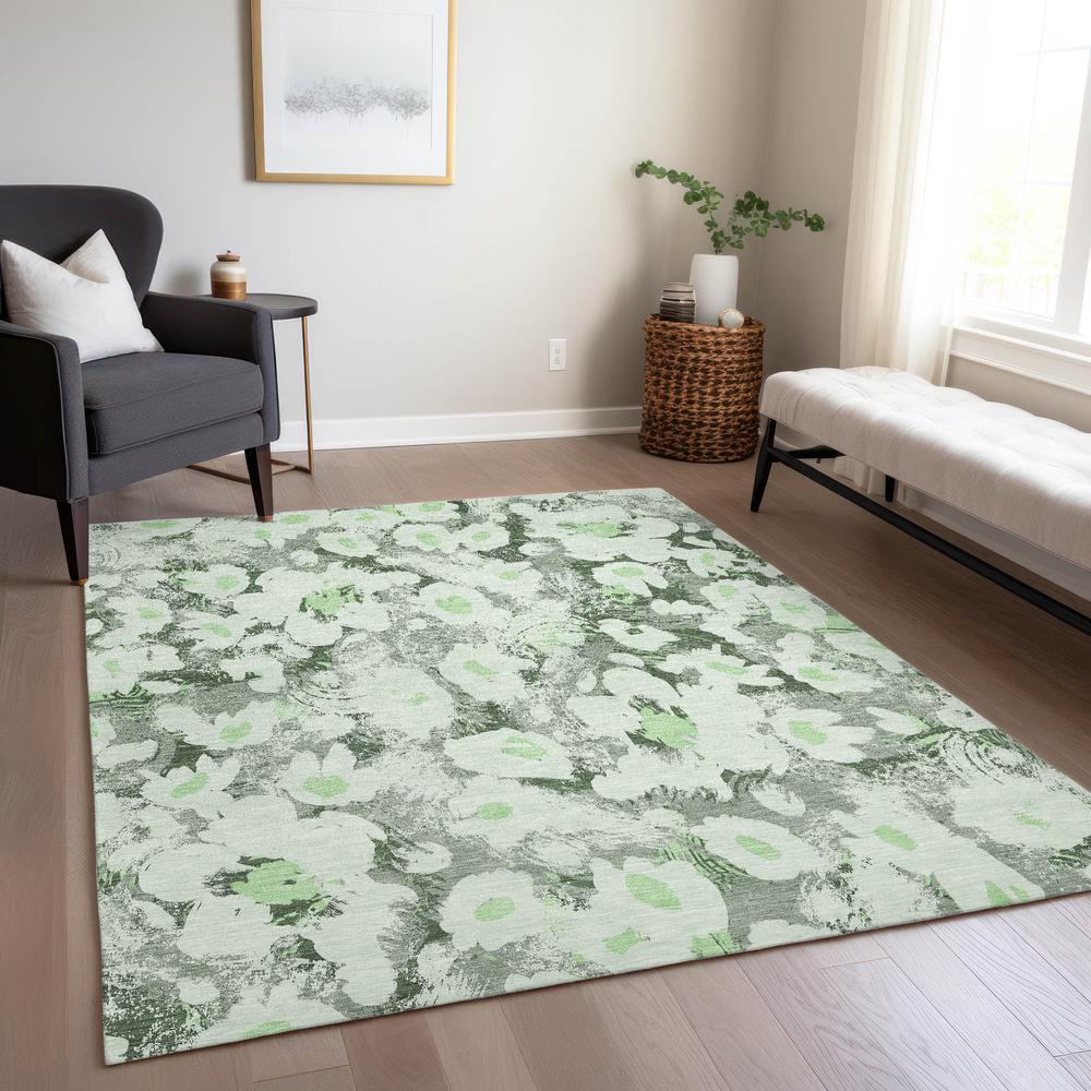 Chantille ACN538 Green 3' x 5' Rug. Picture 7