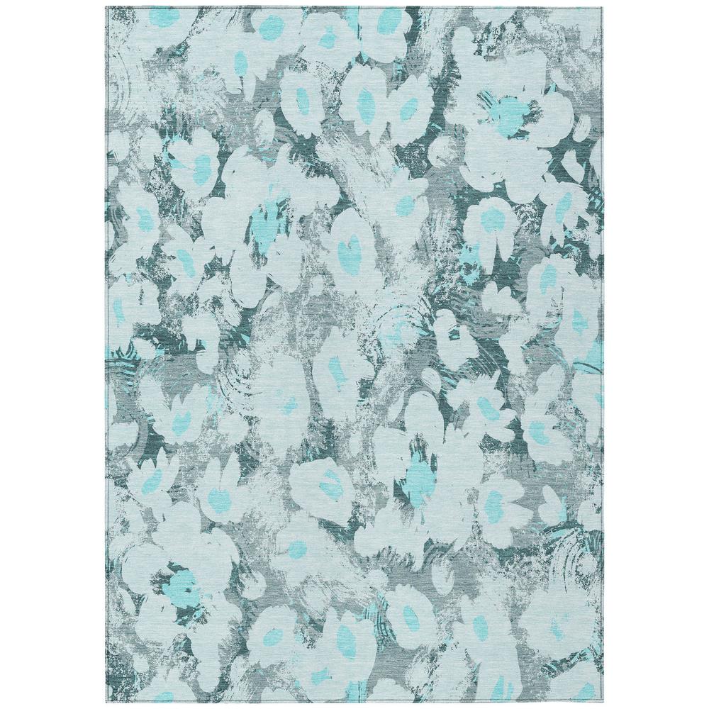 Chantille ACN538 Teal 3' x 5' Rug. Picture 1