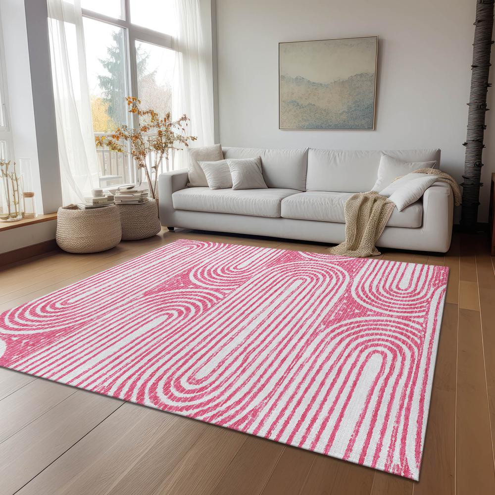 Chantille ACN540 Pink 3' x 5' Rug. Picture 7