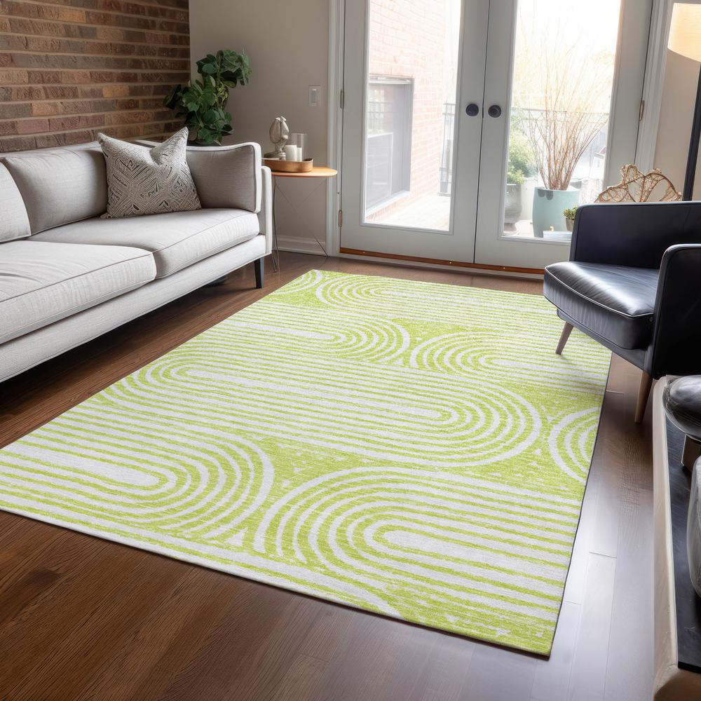 Chantille ACN540 Green 3' x 5' Rug. Picture 6