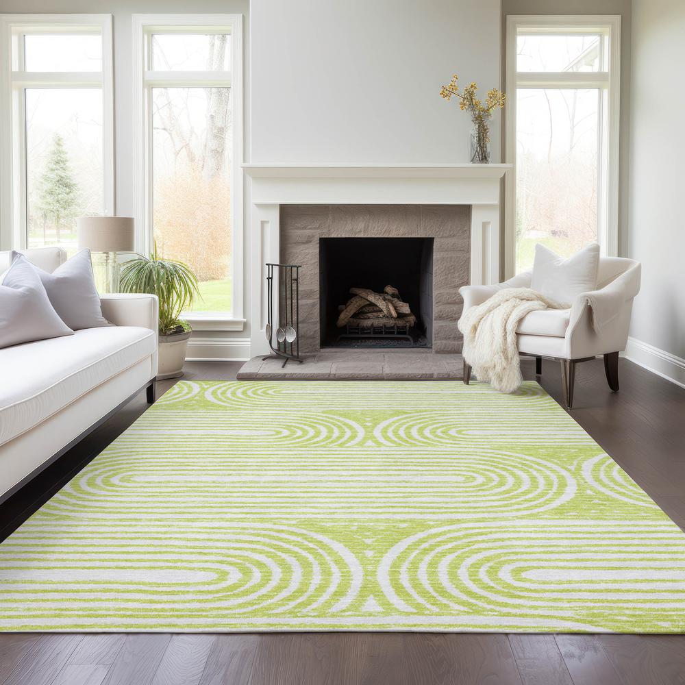 Chantille ACN540 Green 3' x 5' Rug. Picture 7