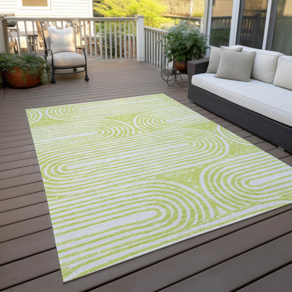 Chantille ACN540 Green 3' x 5' Rug. Picture 9