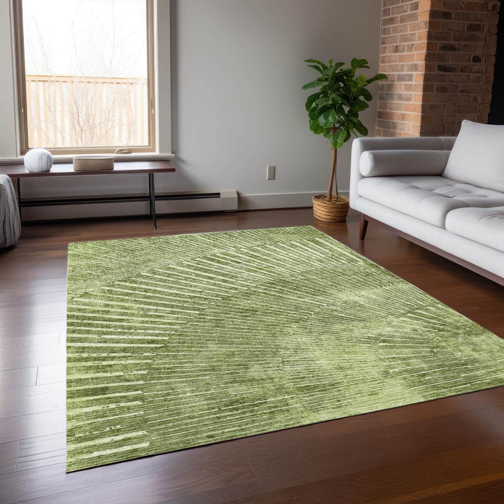 Chantille ACN542 Green 3' x 5' Rug. Picture 6