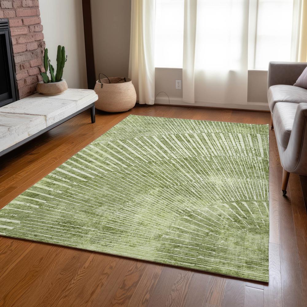 Chantille ACN542 Green 3' x 5' Rug. Picture 7