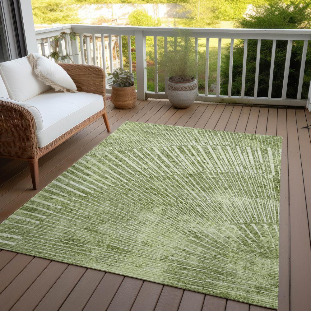 Chantille ACN542 Green 3' x 5' Rug. Picture 8