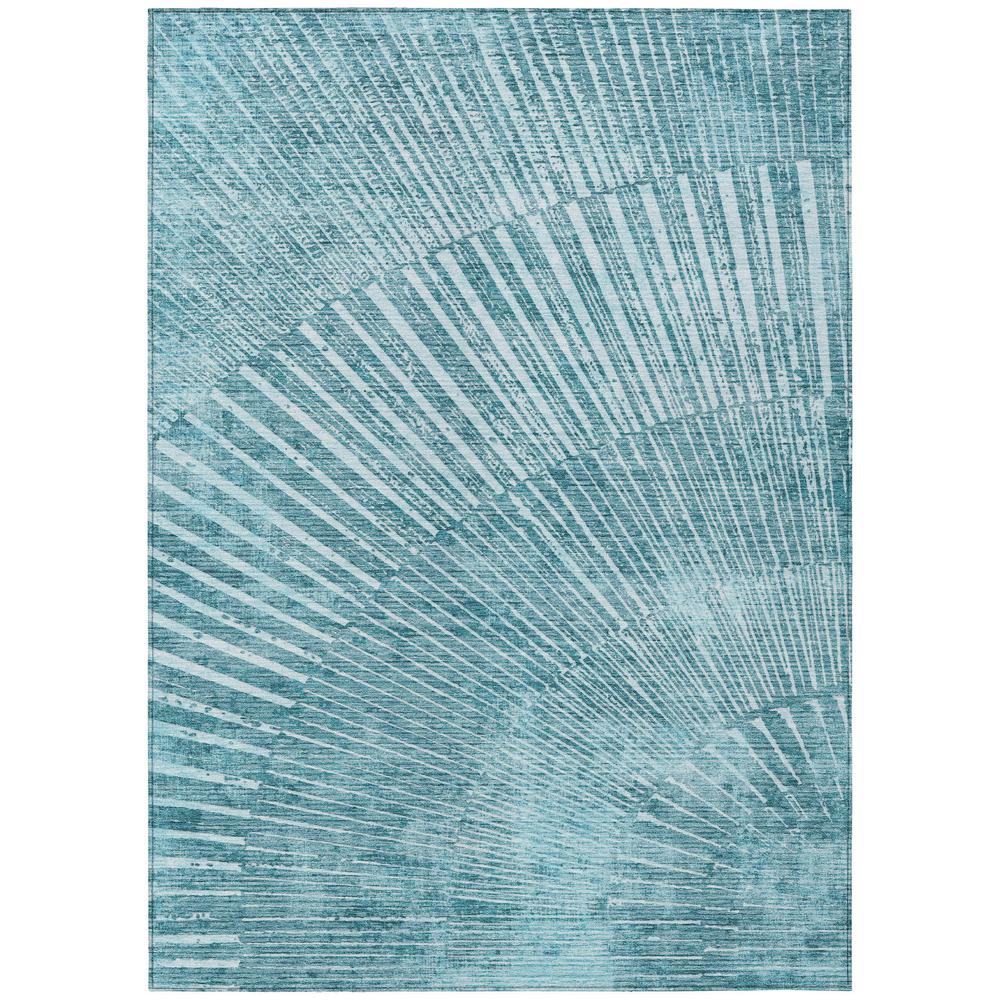 Chantille ACN542 Teal 3' x 5' Rug. Picture 1