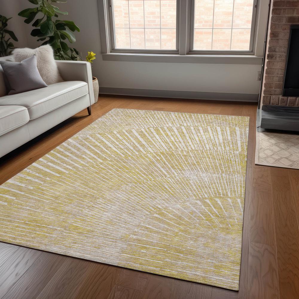 Chantille ACN542 Gold 3' x 5' Rug. Picture 6