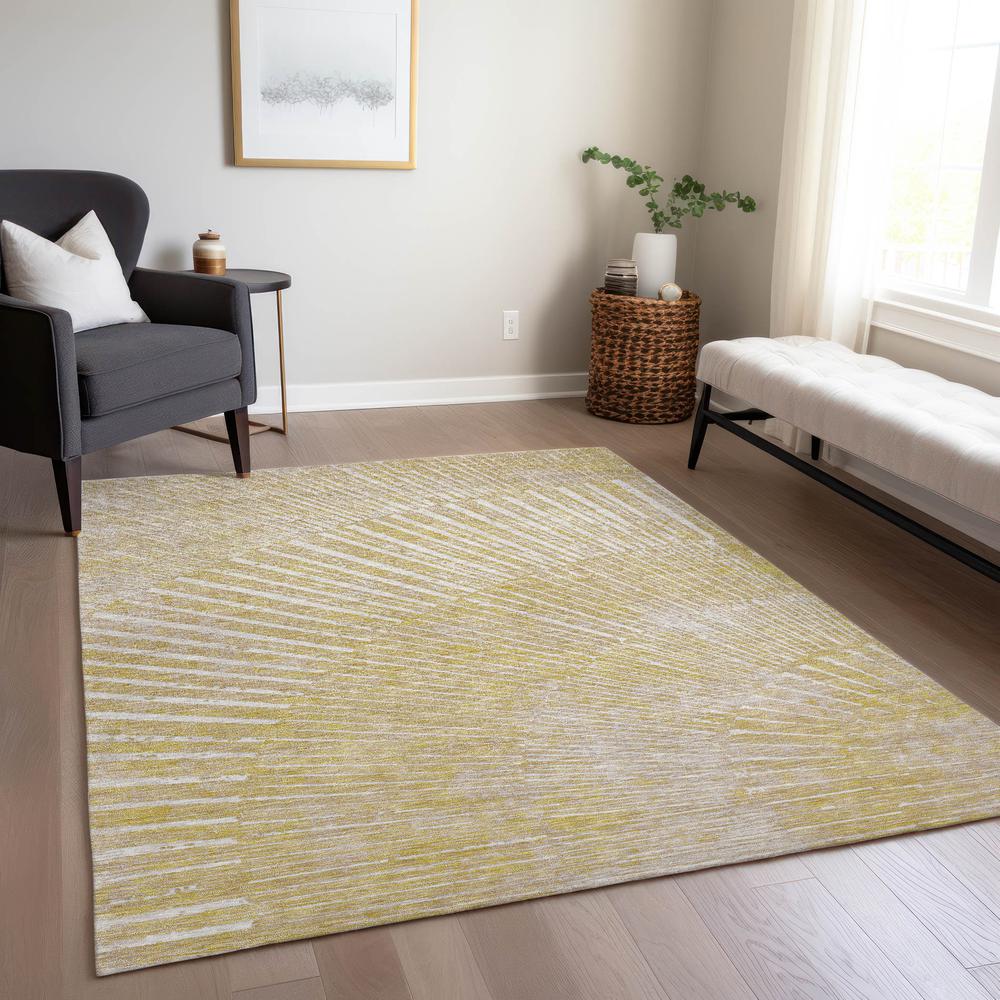Chantille ACN542 Gold 3' x 5' Rug. Picture 7