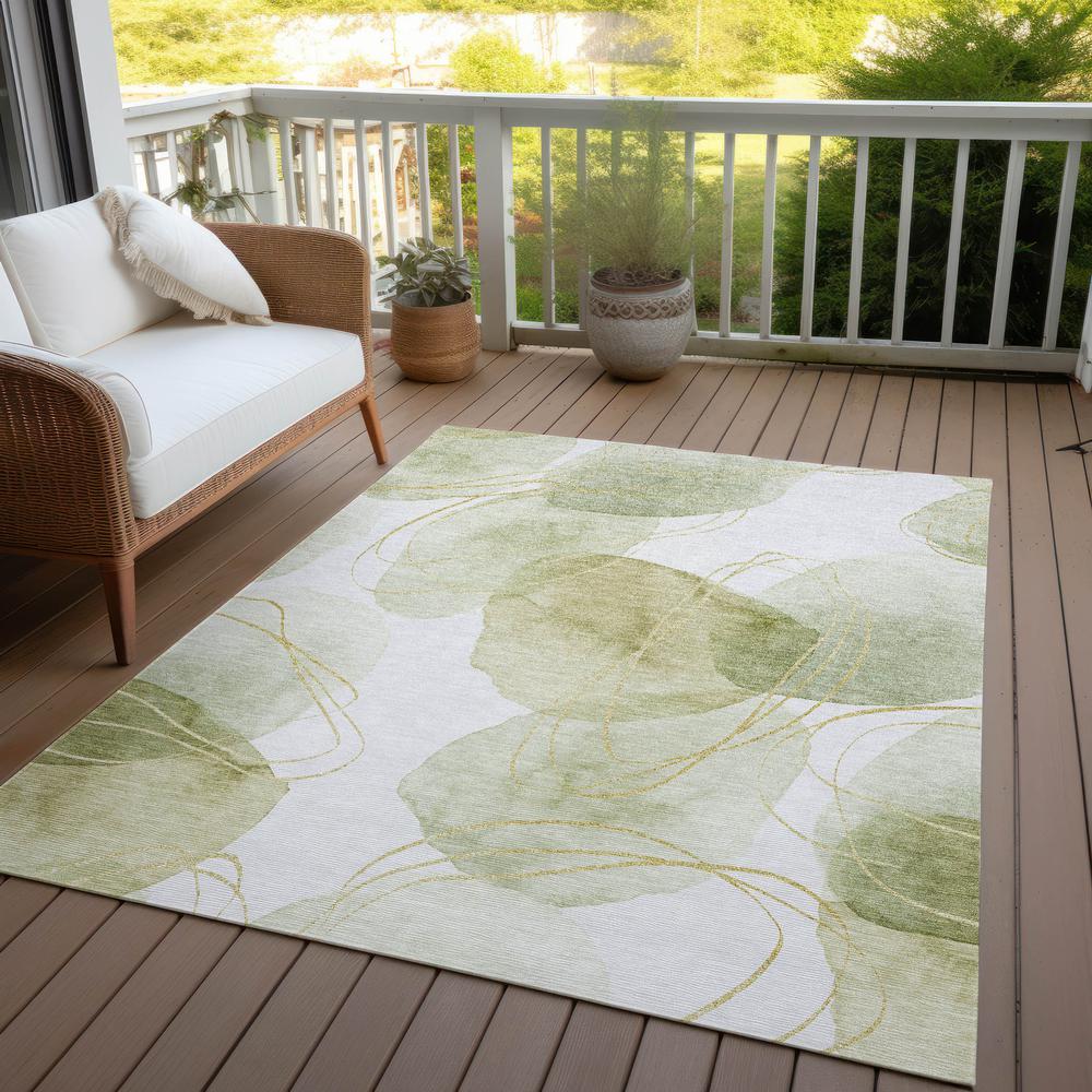 Chantille ACN544 Green 3' x 5' Rug. Picture 8