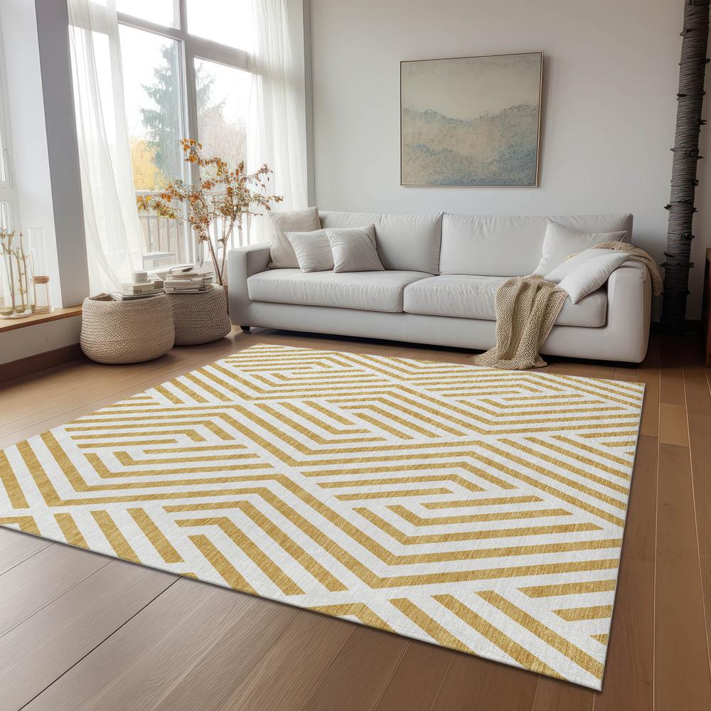 Chantille ACN550 Gold 3' x 5' Rug. Picture 7