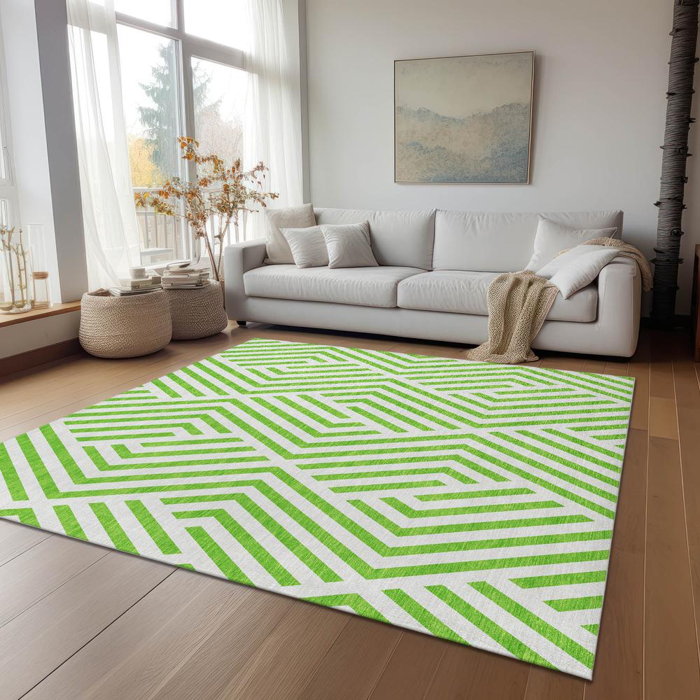 Chantille ACN550 Green 3' x 5' Rug. Picture 8