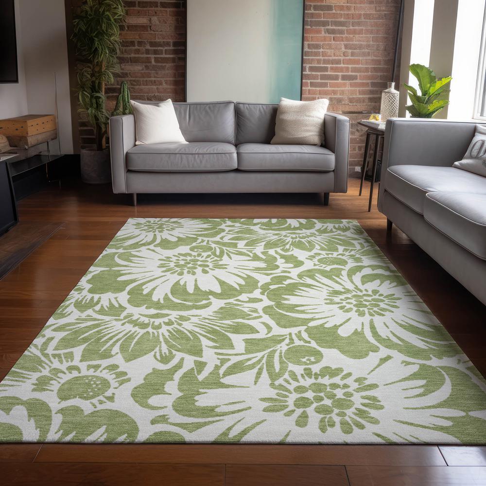 Chantille ACN551 Green 3' x 5' Rug. Picture 6