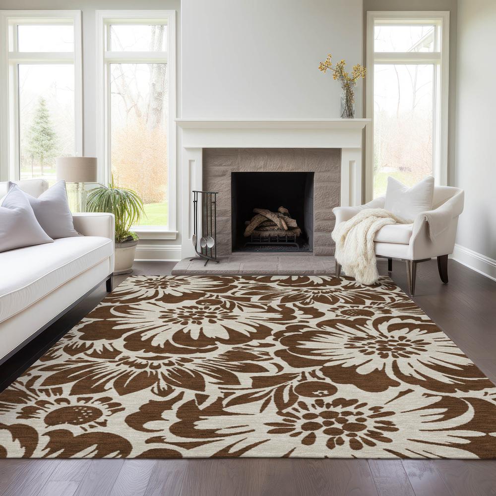 Chantille ACN551 Brown 3' x 5' Rug. Picture 7