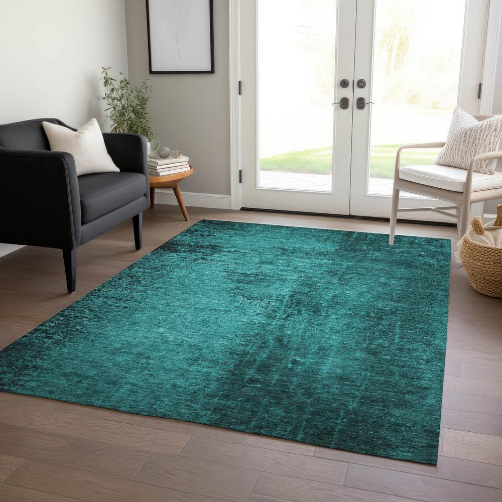 Chantille ACN554 Teal 3' x 5' Rug. Picture 6