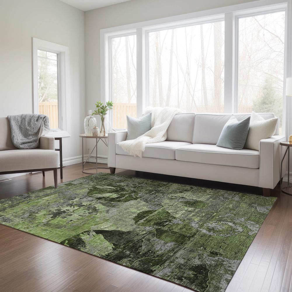 Chantille ACN555 Green 3' x 5' Rug. Picture 7