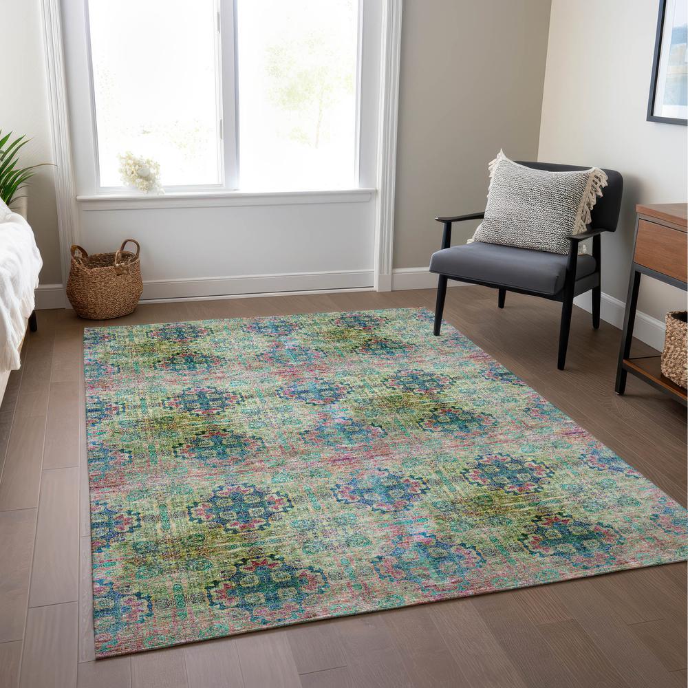 Chantille ACN557 Green 3' x 5' Rug. Picture 7