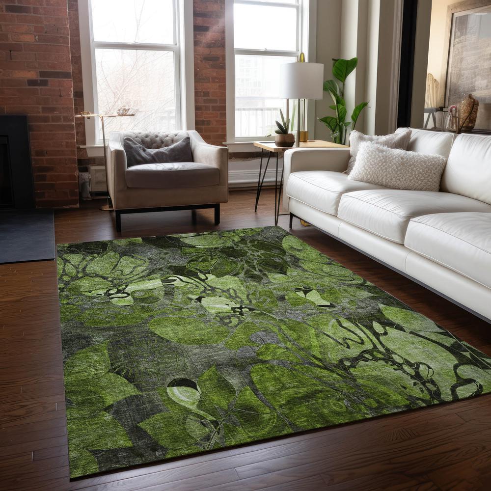Chantille ACN558 Green 3' x 5' Rug. Picture 6