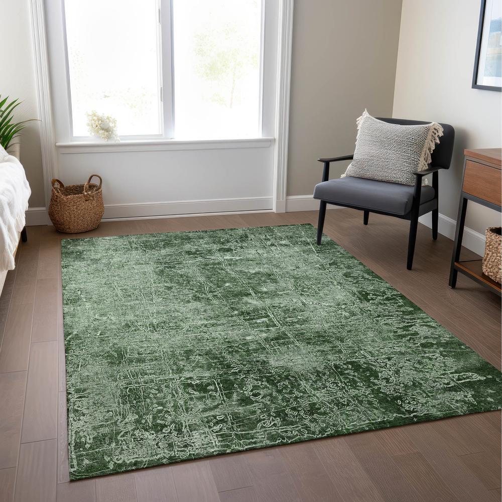 Chantille ACN559 Green 3' x 5' Rug. Picture 7