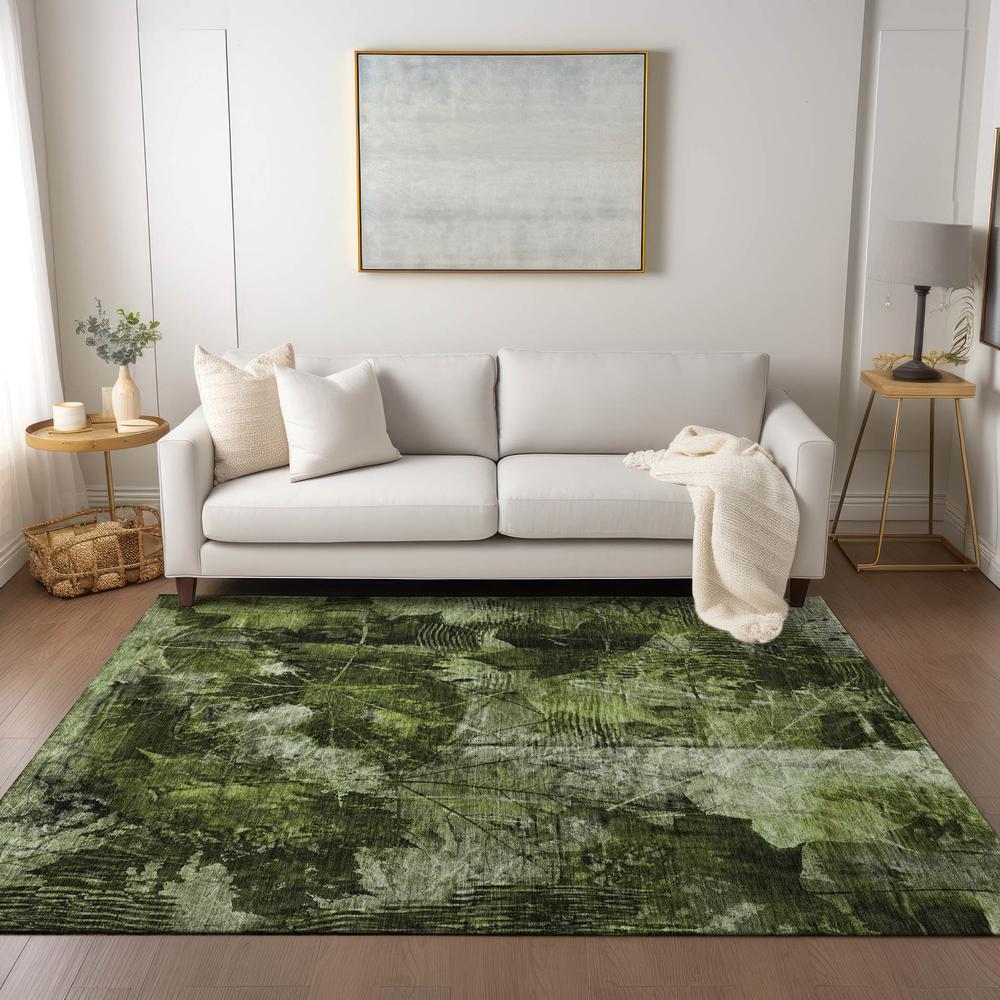 Chantille ACN560 Green 3' x 5' Rug. Picture 6